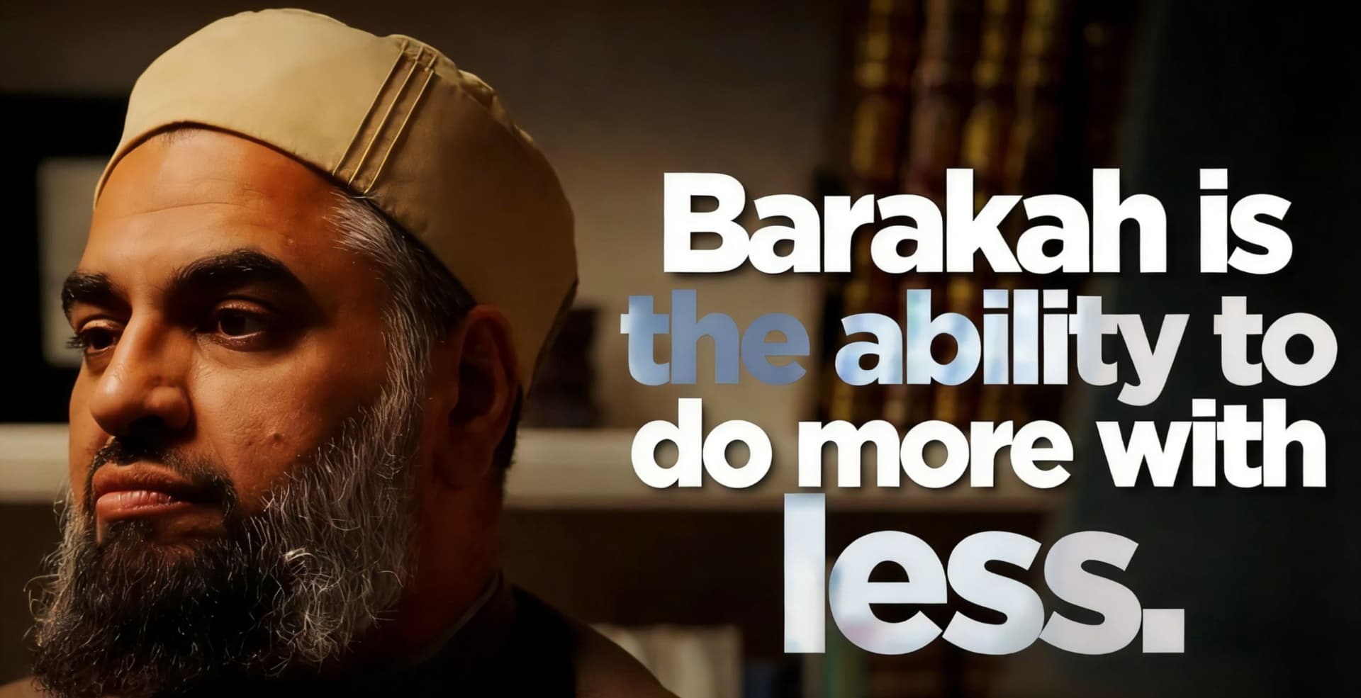 You’re Diminishing Your Own Barakah